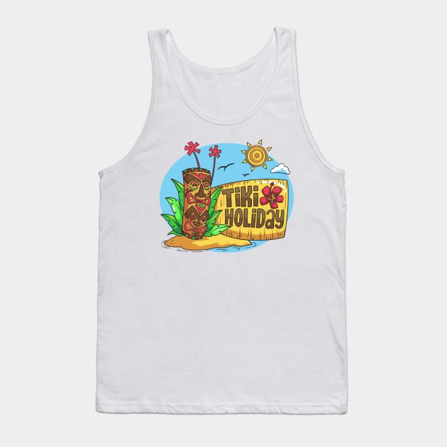 Tikistyle Ethnic Holiday Design Tank Top by C-79